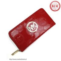 michael kors logo monogram signature groot rood portefeuilles Portemonnee Kopen 9ddk5877